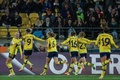 サッカー女子W杯オーストラリア・ニュージーランド大会、グループG、スウェーデン対イタリア。得点を喜ぶスウェーデンの選手（2023年7月29日撮影）。(c)Marty MELVILLE / AFP