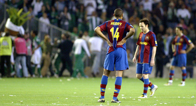 バルセロナ アウェーでベティスに逆転負けを喫す