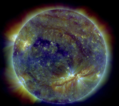 太陽、発達しつつある1112黒点群