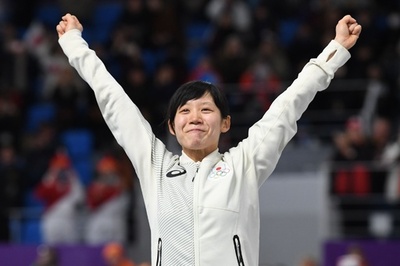 高木美帆がスピードスケート女子1500mで銀メダル、平昌冬季五輪