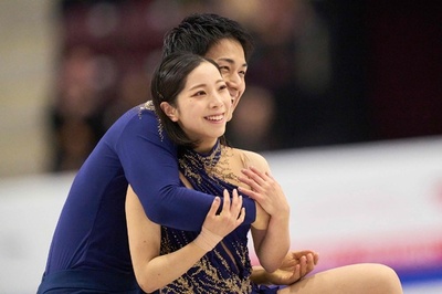 三浦璃来/木原龍一組が首位発進 スケート・カナダ