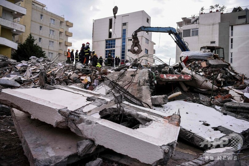 アルバニア地震 死者40人、負傷者650人に