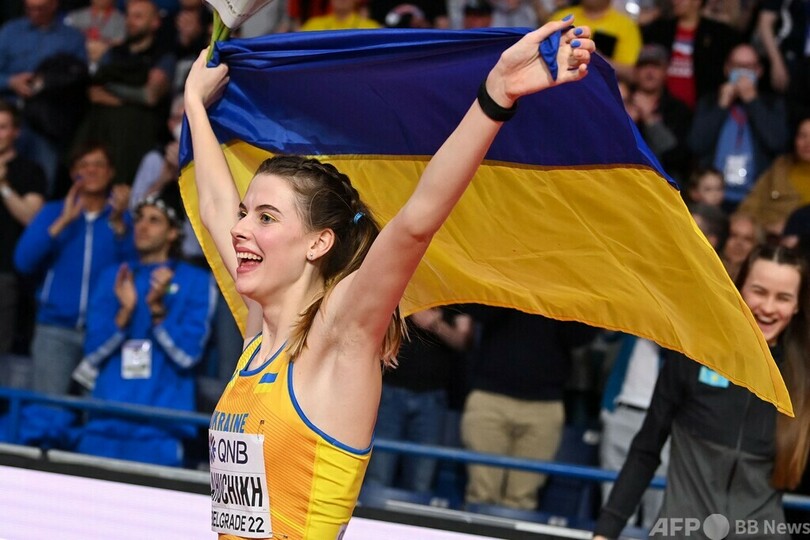 ウクライナ選手が女子走り高跳びで金、世界室内陸上