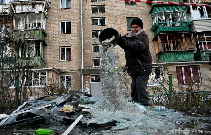 キーウなどに最大規模の無人機攻撃 74機撃墜も火災や建物損壊