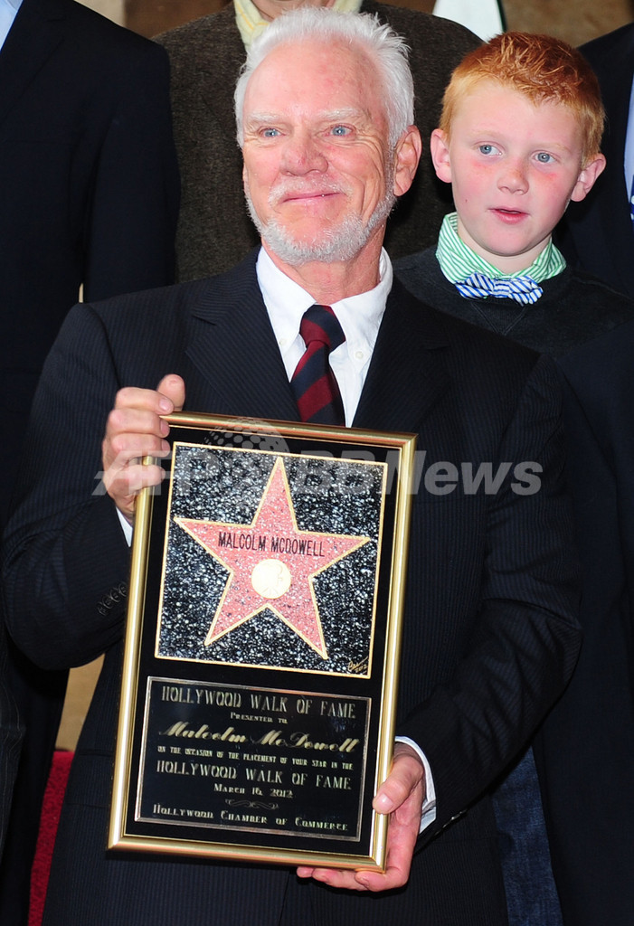 英俳優マルコム・マクダウェル、ハリウッドの殿堂入り 写真6枚 国際ニュース:AFPBB News