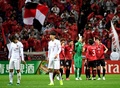 サッカーAFCチャンピオンズリーグ、グループF第4節、浦和レッドダイヤモンズ対上海上港。勝利を喜ぶ浦和レッドダイヤモンズの選手（2017年4月11日撮影）。(c)AFP/Toshifumi KITAMURA
