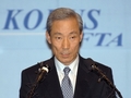 写真は31日、ソウル（Seoul）市内で記者会見に臨む金通商交渉本部長。(c)AFP/KIM JAE-HWAN