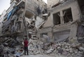 アレッポ（2016年6月撮影）。(c)AFP/Karam Al-masri