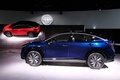 日産自動車が発表した新型電気自動車（EV）「アリア」。横浜市のニッサンパビリオンで（2020年7月14日撮影）。(c)Kazuhiro NOGI / AFP