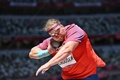東京五輪、陸上男子砲丸投げ決勝に臨む米国のライアン・クラウザー（2021年8月5日撮影）。(c)Andrej ISAKOVIC / AFP