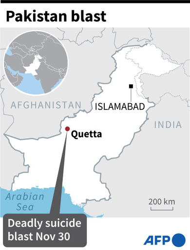 自爆攻撃で3人死亡、パキスタンのタリバン運動が犯行声明