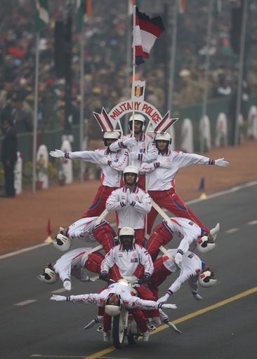 インド共和国記念日、首都で盛大なパレード開催