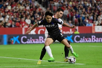 久保出場のソシエダが3位浮上 2人退場のセビージャに勝利