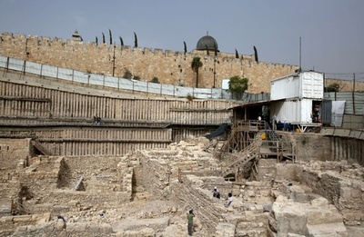 古代ギリシャの城塞跡、旧市街そば駐車場から発掘 エルサレム