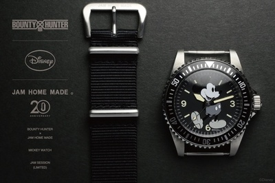 「ジャムホームメイド」ミッキーウォッチ発売、バウンティーハンターと共同開発