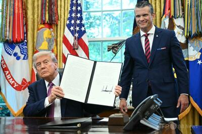 トランプ氏、国防総省を戦争省に改称 世界への「勝利のメッセージ」