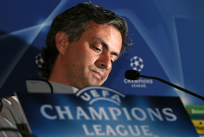 ＜サッカー 欧州チャンピオンズリーグ＞モウリーニョ監督 ポルト戦を控え記者会見に出席 - ポルトガル