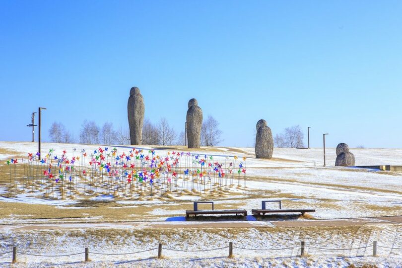 戦争の痛みと平和の大切さが宿る臨津閣平和ヌリ公園＝韓国観光公社提供(c)news1