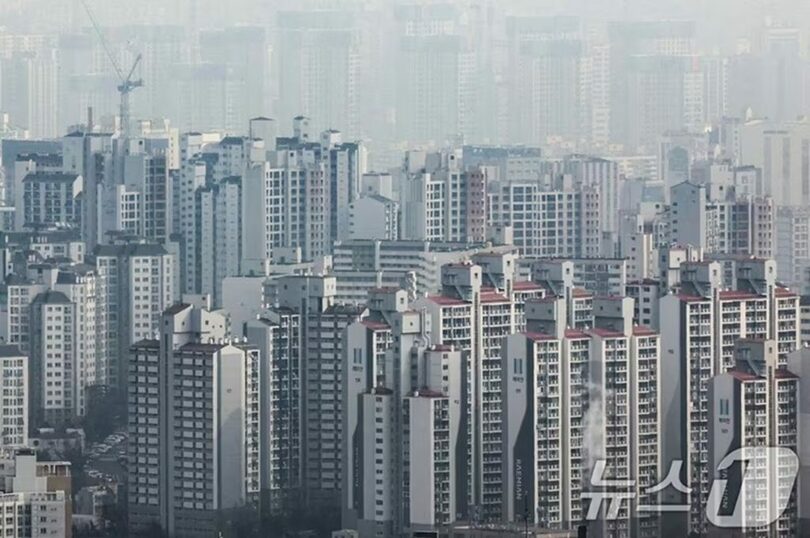 ソウル市内のマンション群(c)news1