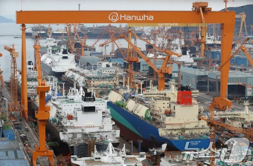 韓国・慶尚南道巨済市にあるハンファオーシャン巨済事業所(c)news1