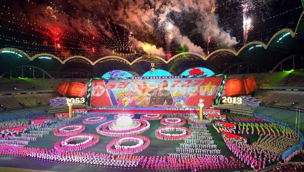 北朝鮮のアリラン祭が開幕 戦勝60周年 テーマに 写真5枚 国際ニュース Afpbb News