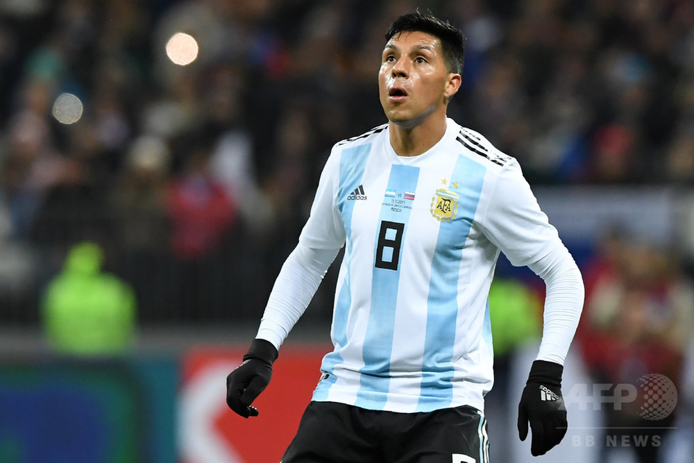 直筆サイン入り写真 マヌエル・ランシニ サッカーアルゼンチン SA鑑定済 ジオヴァニ・ロ・チェルソ 2024Topps 直筆サインカード