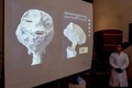 ペルー・リマで公開された「地球外生命体」のミイラとされるもののエックス線画像。同国の文化省などは偽物だと結論付けた（2024年1月12日撮影）。(c)Cris BOURONCLE / AFP