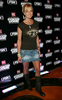 写真は会場に到着した女優のジェイミー・プレスリー（%%Jamie Pressly%%）。(c)AFP/Getty Images Michael Buckner