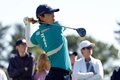 女子ゴルフ米国ツアーメジャー第2戦、全米女子オープン2日目。14番でショットを打つ笹生優花（2024年5月31日撮影）。(c)Sarah Stier/Getty Images/AFP