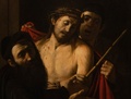 スペイン・マドリードのプラド美術館で公開されたイタリアの巨匠カラバッジョの「Ecce Homo（この人を見よ）」（2024年5月27日撮影）。(c) PIERRE-PHILIPPE MARCOU / AFP