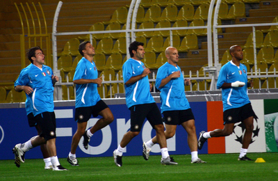 インテル フェネルバフチェとのCL・初戦へ向けて最終調整を行う