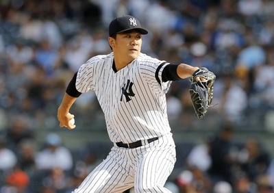 ヤンキースの連続得点試合が「220」でストップ、田中が敗戦投手に