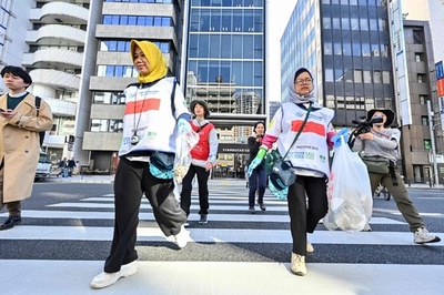 【今日の1枚】ごみ拾いが世界大会に、日本は準優勝 東京