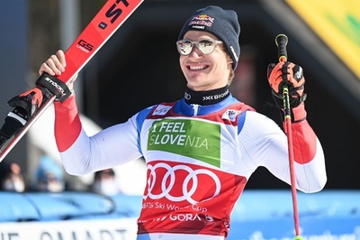 北京五輪金のオデルマット、大回転種目別制覇 アルペンW杯