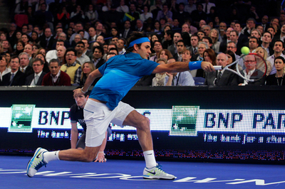 フェデラーとロディックがエキシビションマッチ