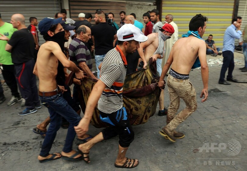 イラク首都の自爆攻撃、死者119人に 政府が治安対策強化