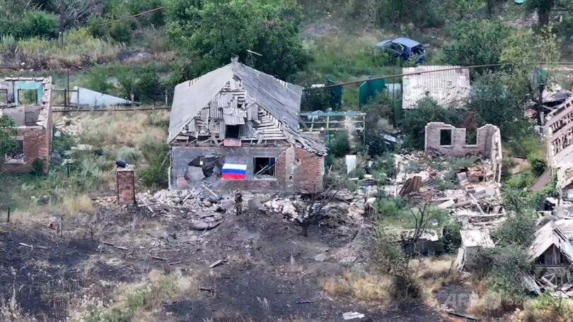 ウクライナ東部の要衝チャシフヤール。ロシア国防省提供の動画より（2025年7月31日提供）。(c)AFP PHOTO / RUSSIAN DEFENCE MINISTRY
