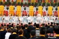 中国・陝西省黄陵県で行われた「甲辰年 清明公祭軒轅黄帝」典礼の様子（2024年4月4日撮影、資料写真）。(c)CNS