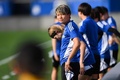 サッカー女子の国際親善大会、シービリーブス・カップのカナダ戦へ向けて調整する南萌華（2023年2月21日撮影）。(c)Patrick T. Fallon / AFP