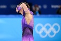 北京冬季五輪、フィギュアスケート女子シングル・ショートプログラム（SP）の演技を終えたロシア五輪委員会（ROC）のカミラ・ワリエワ（2022年2月15日撮影）。(c)Manan VATSYAYANA / AFP