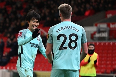 三笘が決勝弾アシスト、ブライトンがFA杯8強入り