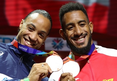 世陸男子110m障害で走路妨害、5位選手が銅メダルに繰り上がり