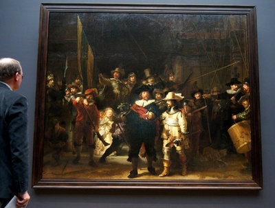 レンブラントの「夜警」、きょうから修復作業をライブ配信へ