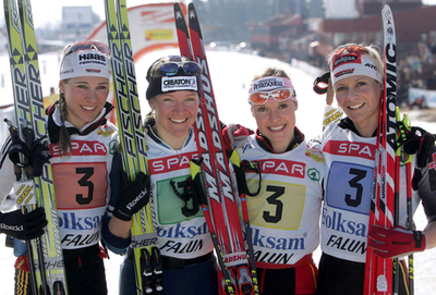 ＜クロスカントリー 06-07W杯・第19戦＞女子4x5キロメートルリレー、ドイツが優勝を果たす - スウェーデン