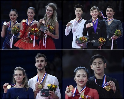 シングルは男女ともにロシア勢が優勝、アイスダンスは初の200点超え 中国杯