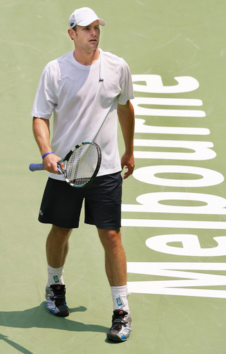 ＜テニス クーヨン・クラシック2007＞ロディック 大会に向け練習を行う - オーストラリア