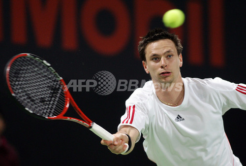 <男子テニス・カタール・エクソン・モービル・オープン 2007>リュビチッチ ソデルリングに勝利し決勝へ カタール 写真18枚