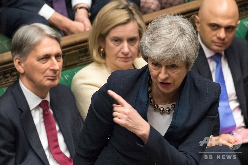 英下院、EU離脱再延期を政府に要求 1票差で議案可決