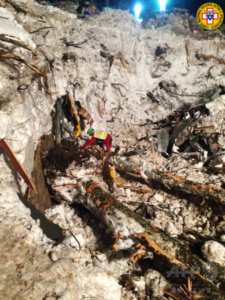 伊雪崩直撃のホテル、捜索終了 最終的な犠牲者数は29人に