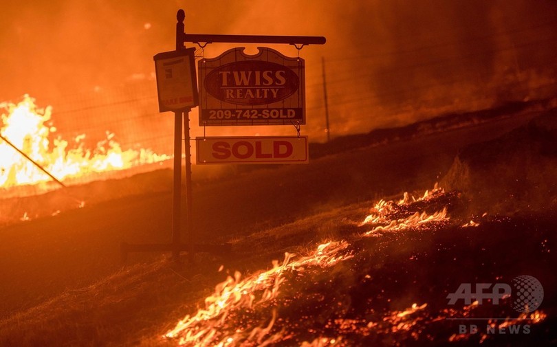 米カリフォルニアで山火事の被害広がる 発端は落雷 写真10枚 国際ニュース Afpbb News